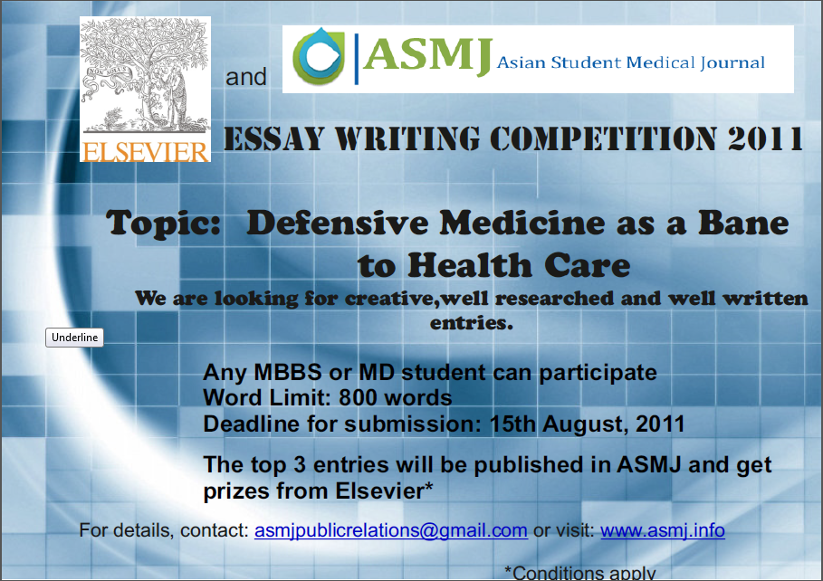 Topics for essay writing competition for high school